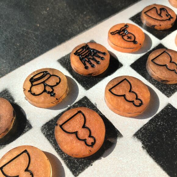 Chess Set - Orange Cream - Picture 7 of 9